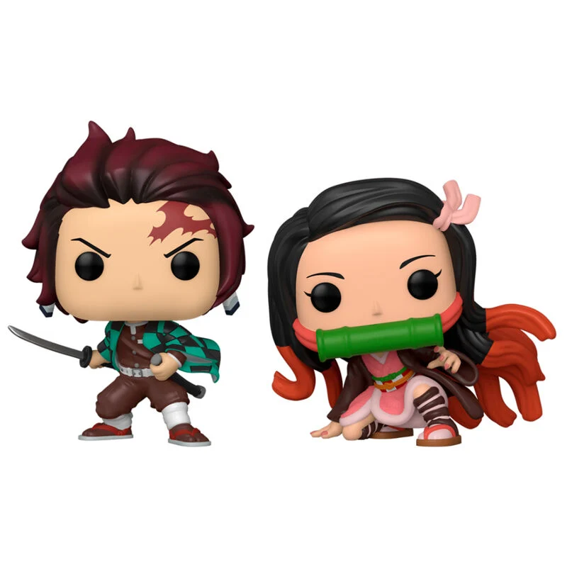 Blister 2 Funko Pop Tanjiro Nezuko - Demon Slayer 9cm