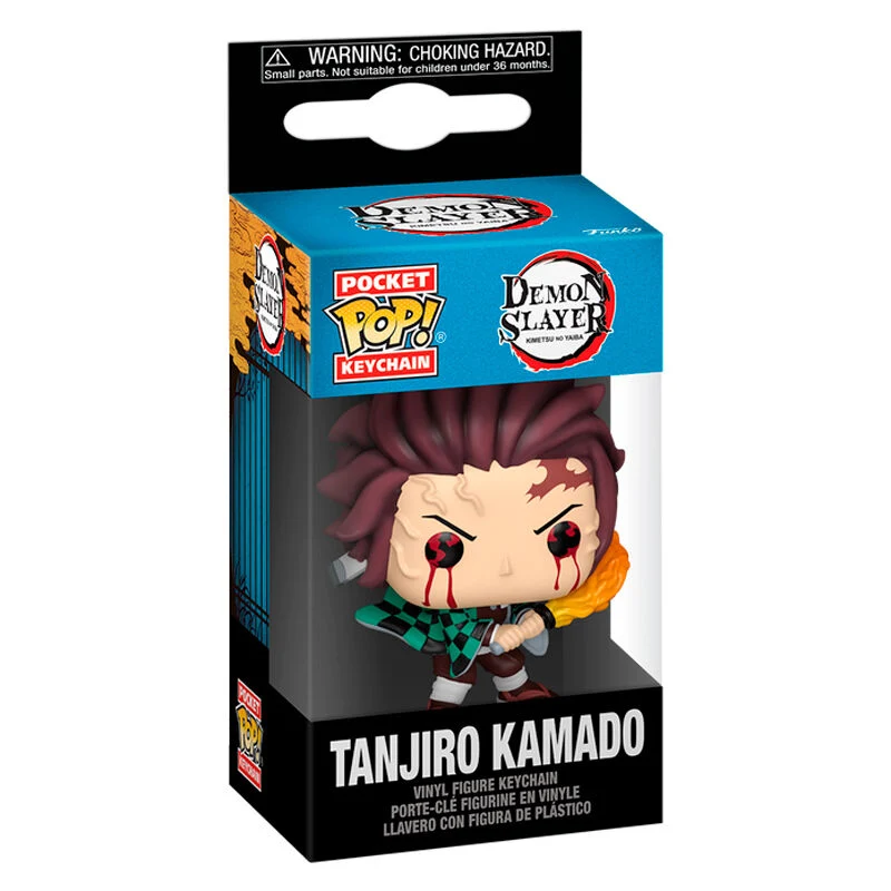Llavero Pocket Pop Tanjiro Kamado Combate - Demon Slayer