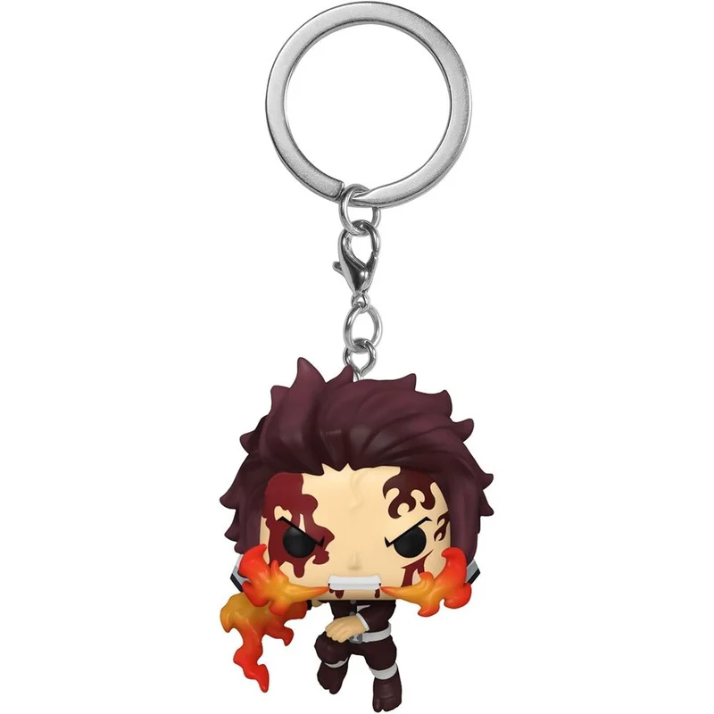 Llavero Pocket Pop Tanjiro Kamado Fire - Demon Slayer