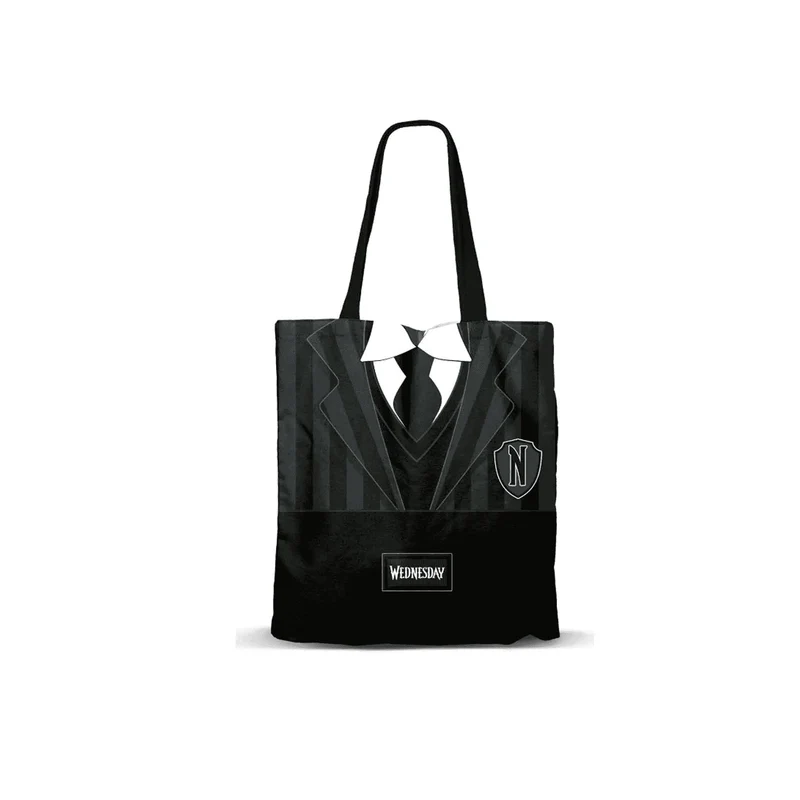 Bolsa Tela Shopping Miércoles Uniforme Never More