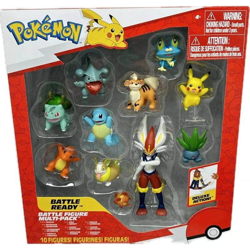 Blister 10 Figuras Battle Ready - Pokémon