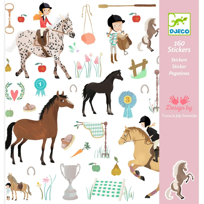 Pegatinas Caballos · Djeco