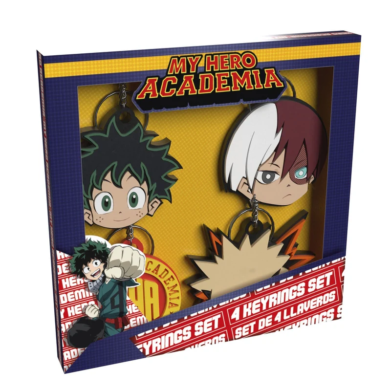 Blister 4 Llaveros My Hero Academia