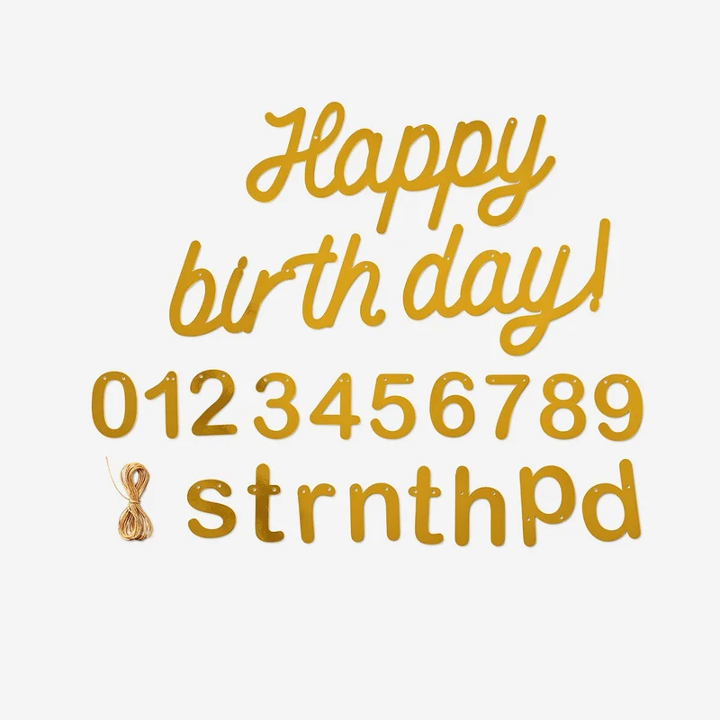 Birthday garland. 400 cm