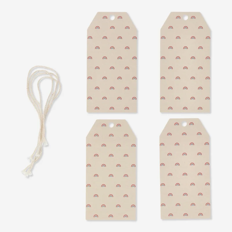 Rainbow gift tags. 4 pcs