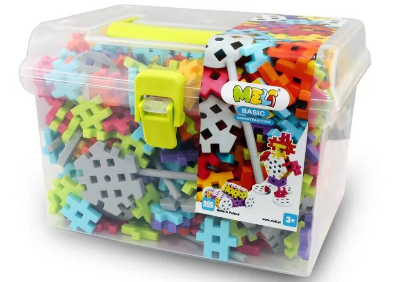 Bloques Meli · Basic Constructor Travel Box 500 piezas