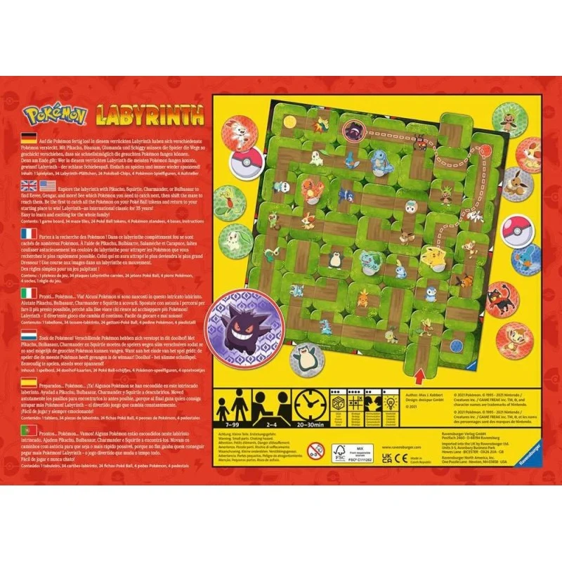 Juego de Mesa Labyrinth Pokemon