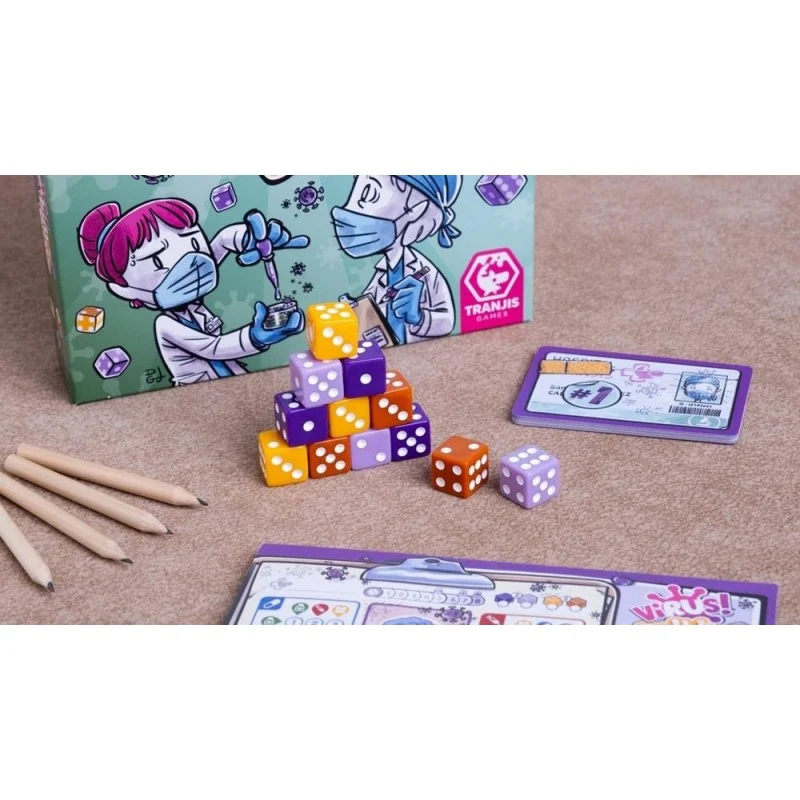 Virus Roll Write - Juego de Mesa