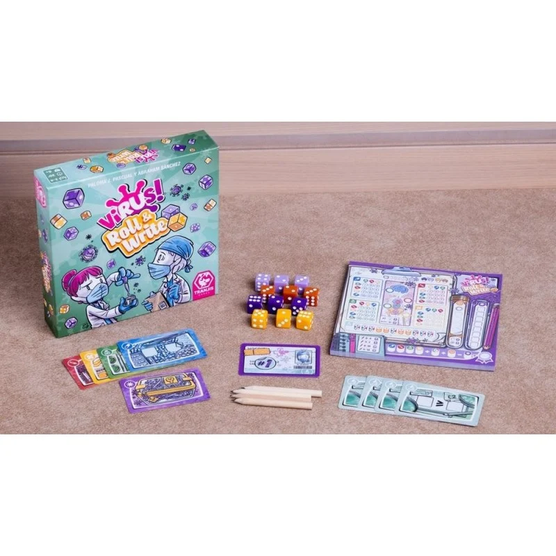 Virus Roll Write - Juego de Mesa
