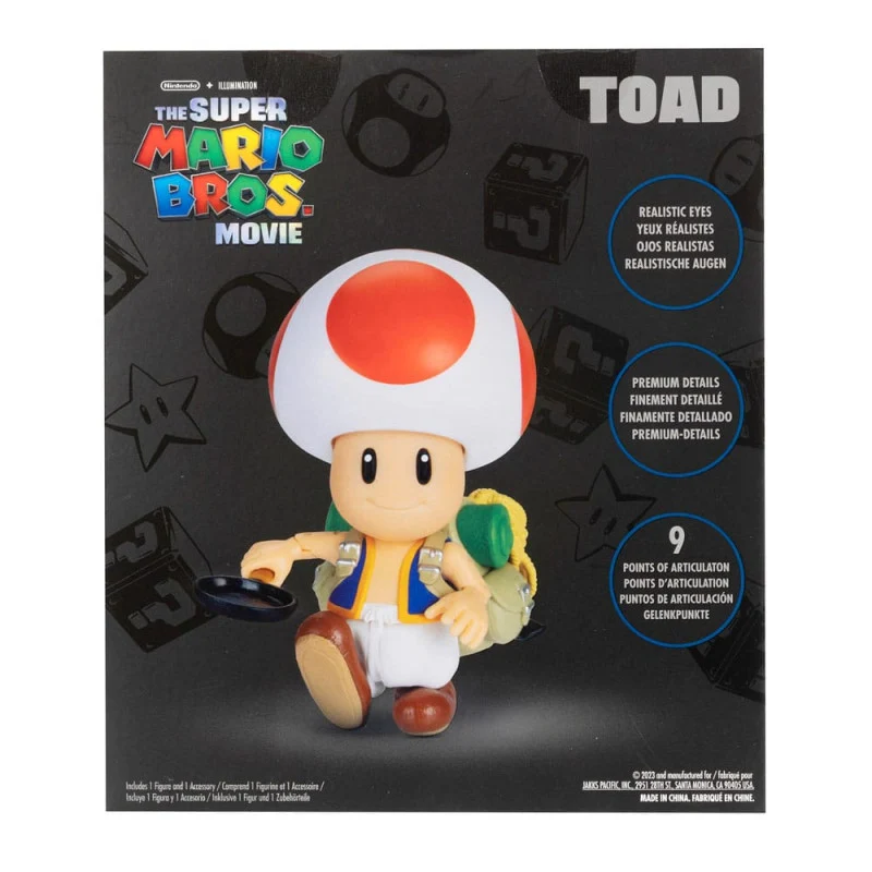 Figura Toad - Super Mario Bros Nintendo 13cm