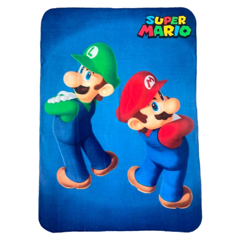 Manta Polar Luigi y Super Mario Bros Nintendo