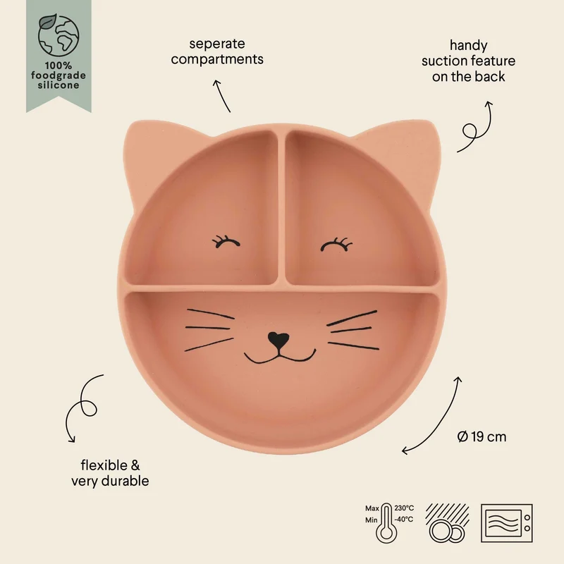 Plato compartimentos silicona Gato · Trixie