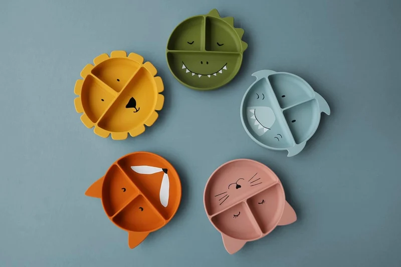 Plato compartimentos silicona Fox · Trixie