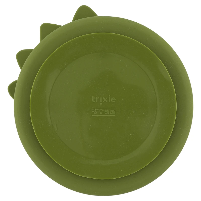 Plato compartimentos silicona Dino · Trixie