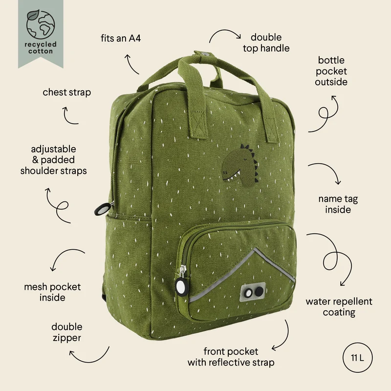 Mochila Grande Dino · Trixie