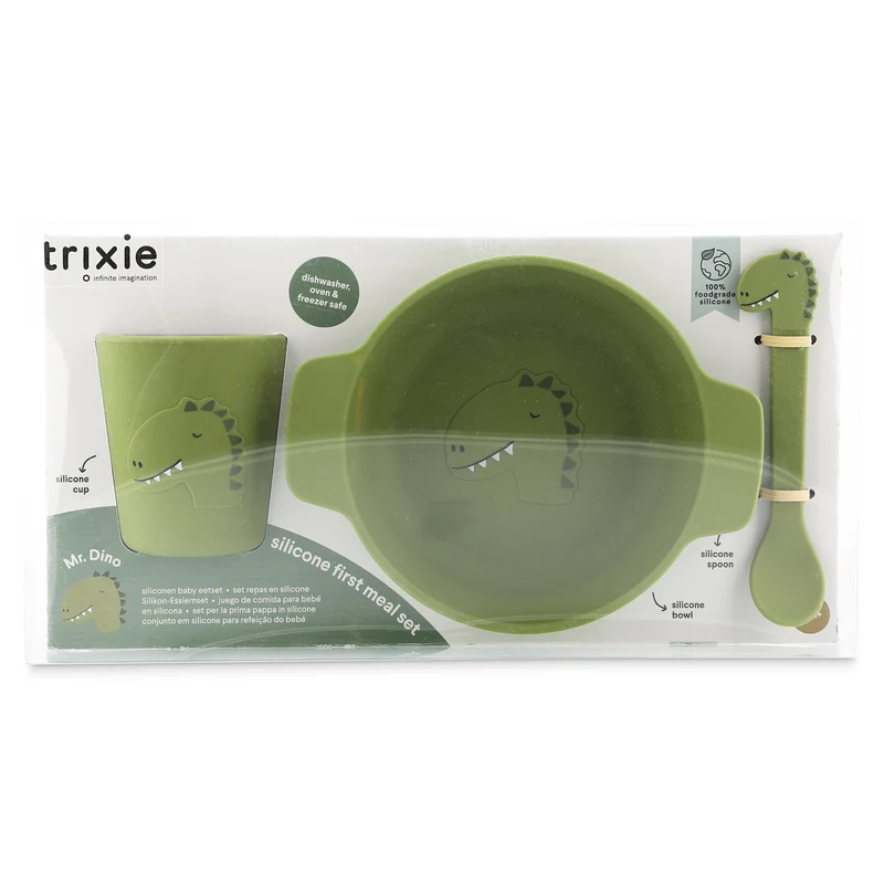 Mi primera vajilla silicona Dino · Trixie
