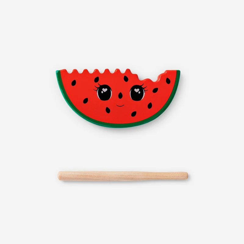 Wooden watermelon percussion