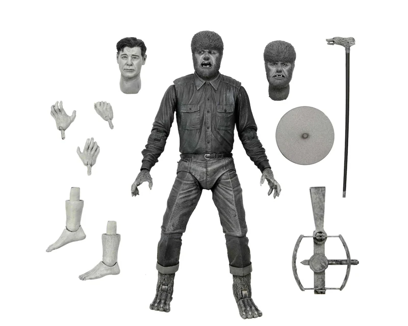Figura Articulada El Hombre Lobo - Universal Monsters 80 Aniversario