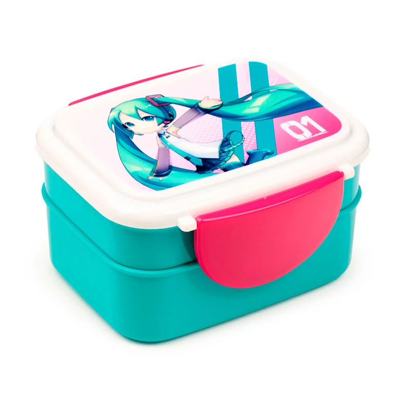 Fiambrera con Cubiertos Hatsune Miku