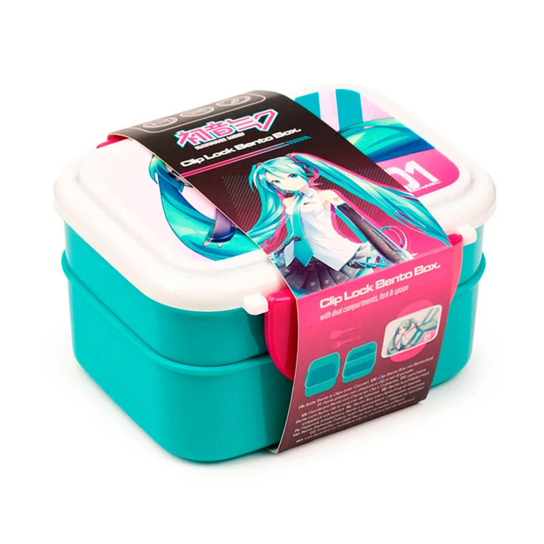 Fiambrera con Cubiertos Hatsune Miku