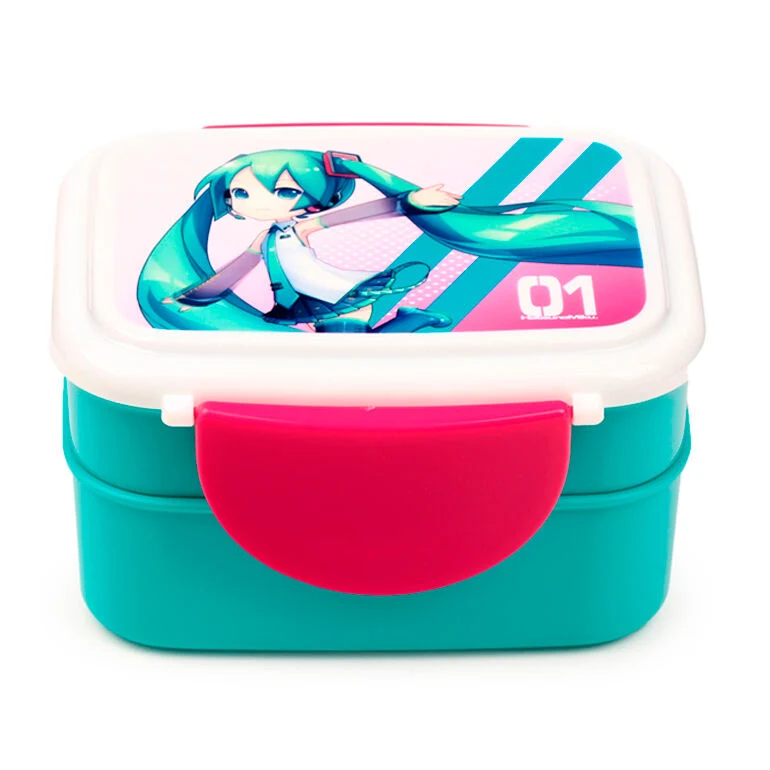 Fiambrera con Cubiertos Hatsune Miku