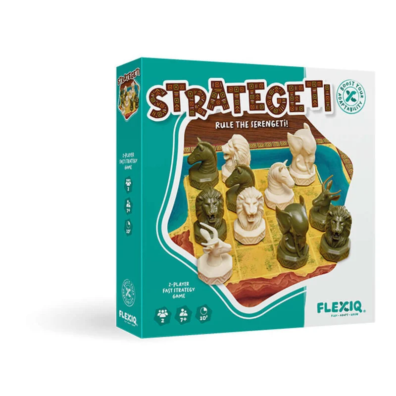 Strategeti - Juego de mesa - FlexiQ - 2 jugadores - 7+ años - 10 min