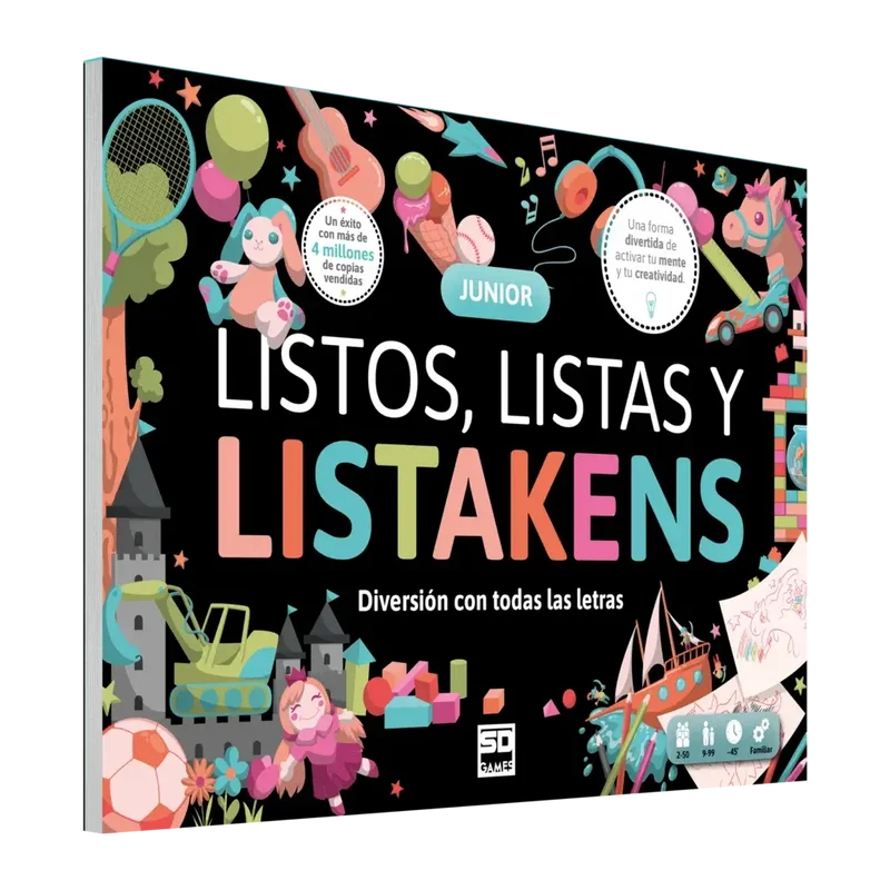 Listos, Listas y Listakens Junior - Juego de mesa - SD GAMES - 2-50 jugadores - 9+ años - 20 min