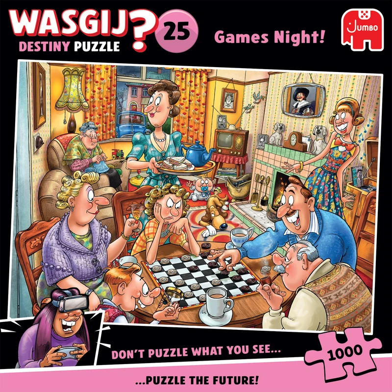 Wasgij Destiny 25 - Games Night (1000 pieces)