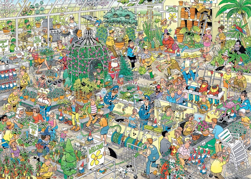 Jan van Haasteren - The Garden Centre (1000 pieces)