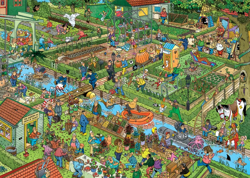 Jan van Haasteren - The Vegetable Garden (1000 pieces)