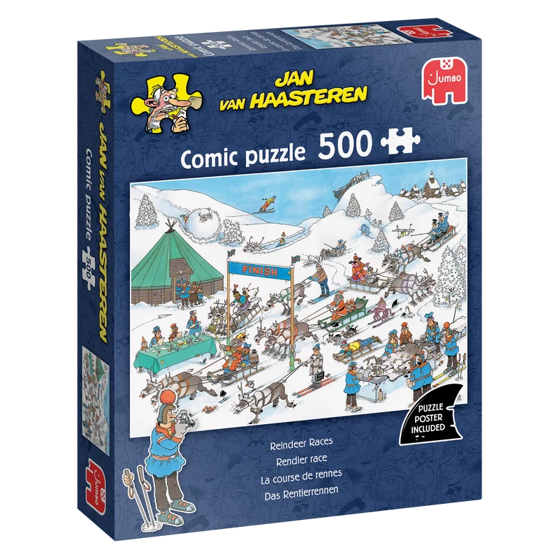 Jan van Haasteren - Reindeer Races (500 pieces)