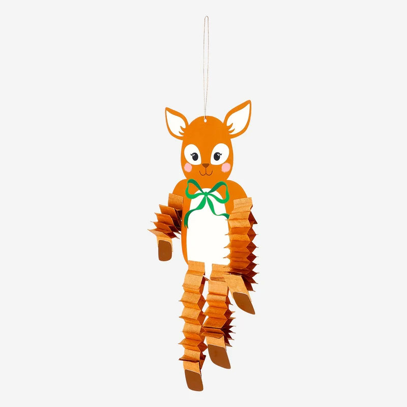 Paper reindeer for hanging