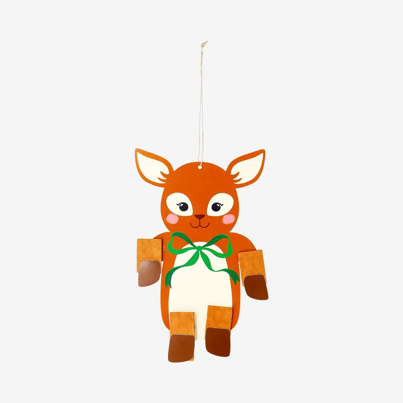 Paper reindeer for hanging