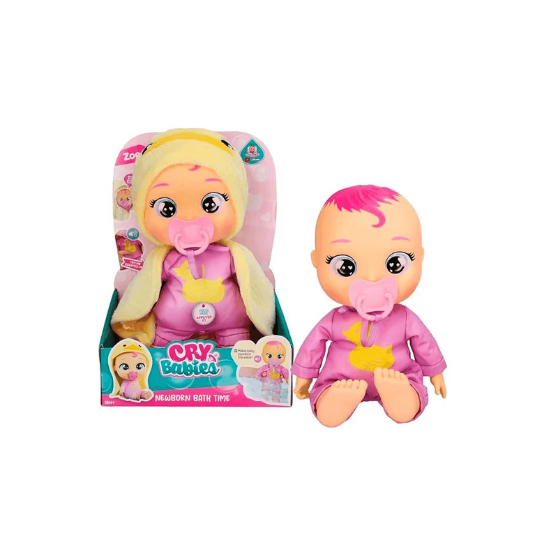 Cry Babies Recién Nacida Hora del Baño Zoe