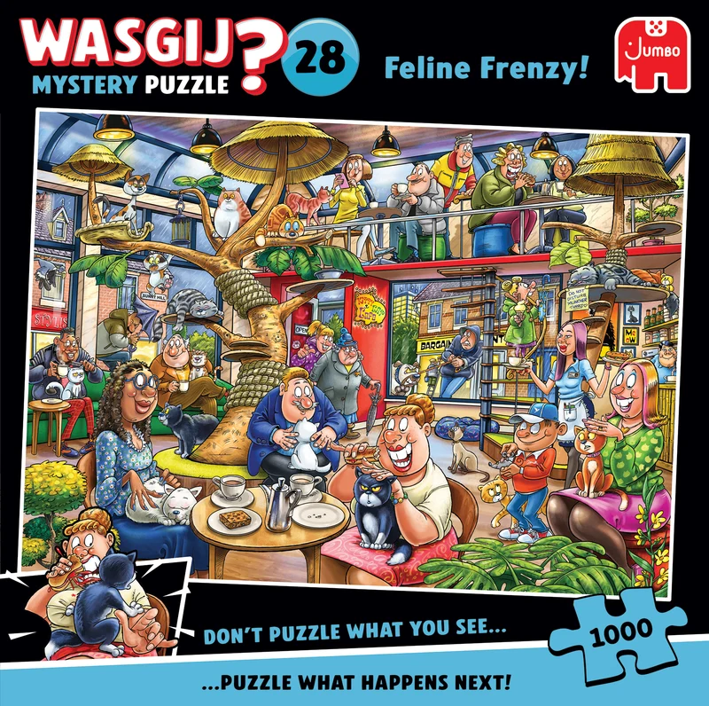 Wasgij Mystery 28 - Feline Frenzy! (1000 pieces)