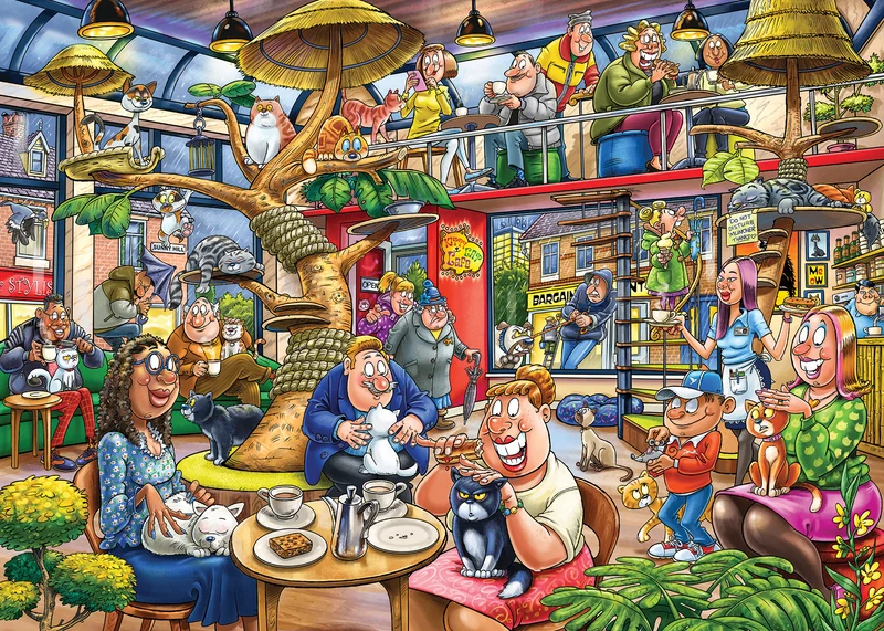 Wasgij Mystery 28 - Feline Frenzy! (1000 pieces)