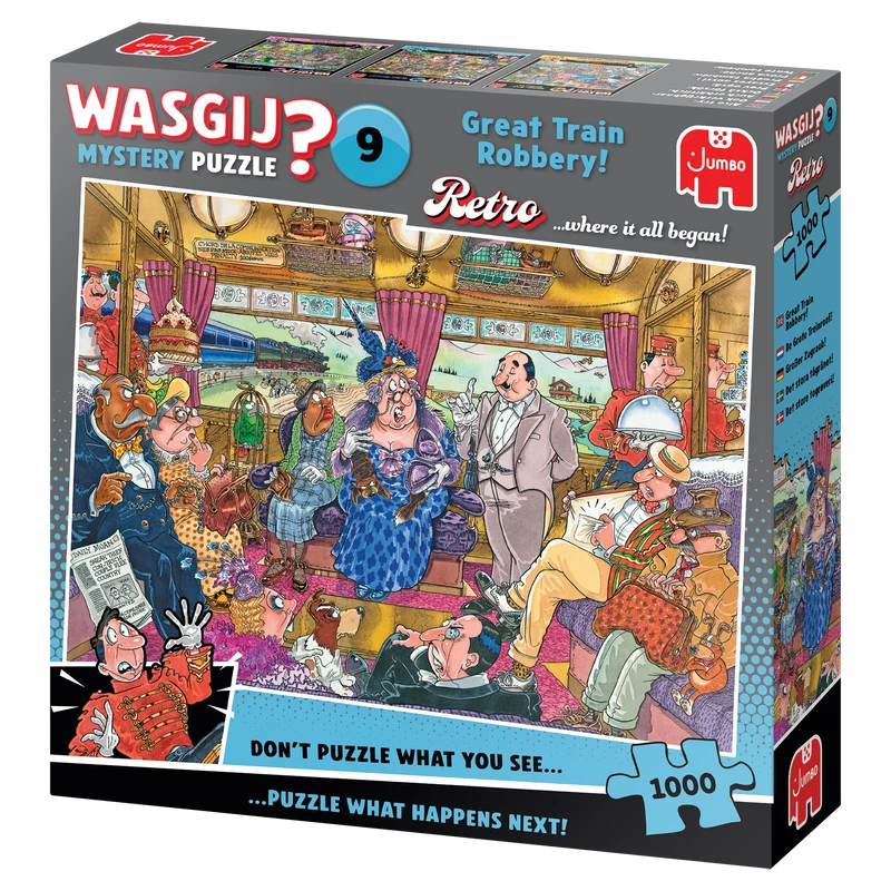 Wasgij Retro Mystery 9 - Great Train Robbery! (1000 pieces)