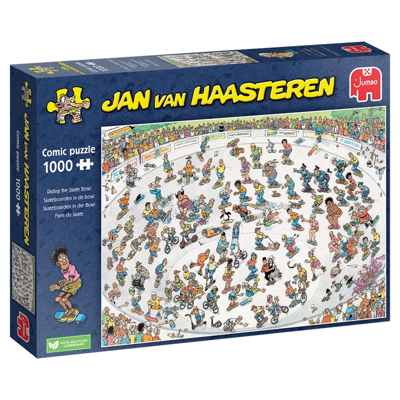 Jan van Haasteren - Riding the Skate Bowl (1000 pieces)