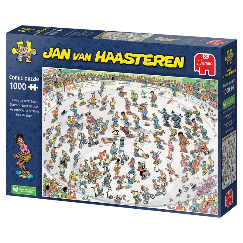 Jan van Haasteren - Riding the Skate Bowl (1000 pieces)