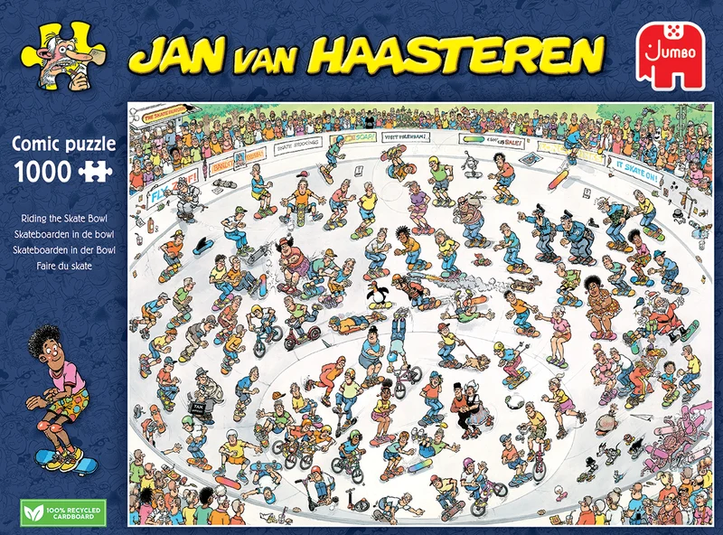 Jan van Haasteren - Riding the Skate Bowl (1000 pieces)