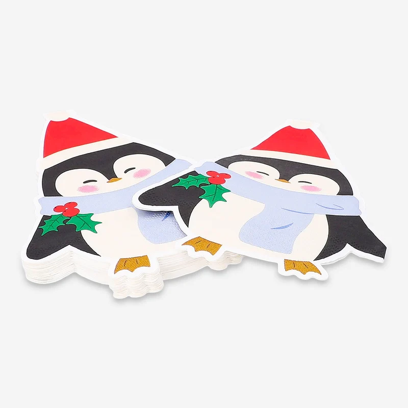 Penguin napkins - 16 pcs
