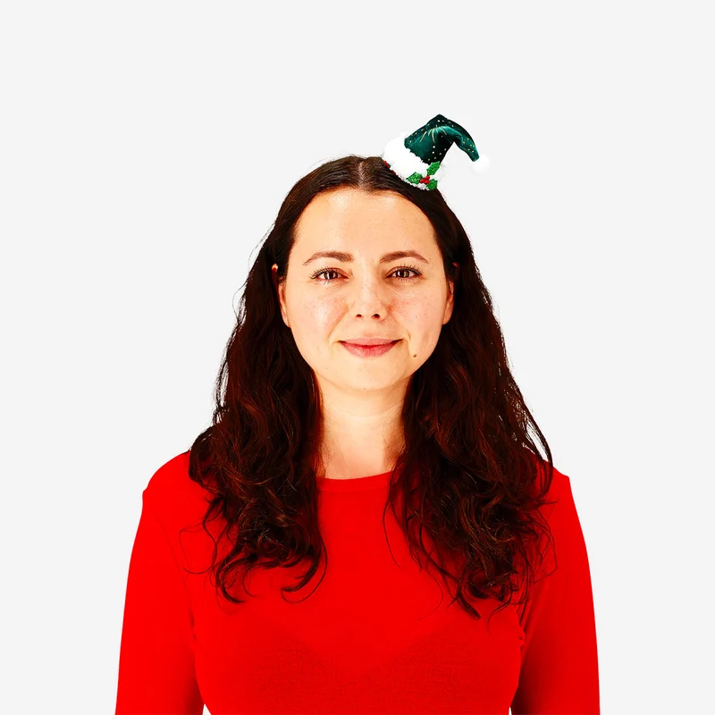 Santa's hat hairclips - 2 pcs