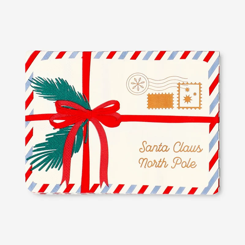 Napkins as letters to North Pole - 16 pcs