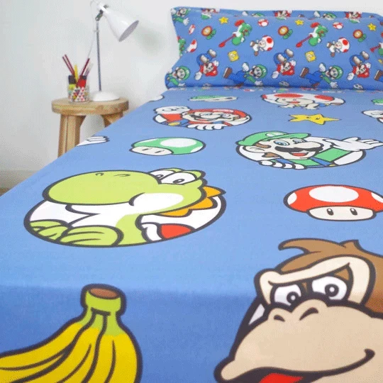 Juego Sabanas Super Mario Bros Nintendo 90cm
