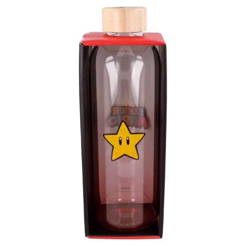 Botella Cristal Super Mario Bros Nintendo 1030ml