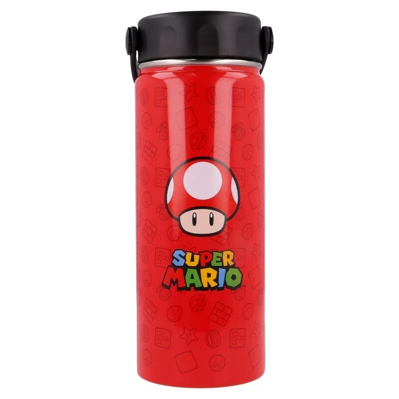 Botella Seta Termo Acero Inoxidable - Super Mario Bros Nintendo 530ml