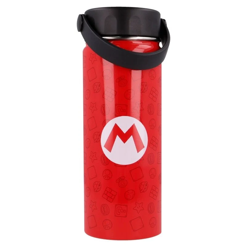 Botella Seta Termo Acero Inoxidable - Super Mario Bros Nintendo 530ml