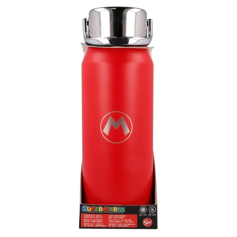 Botella Termo Acero Inoxidable Super Mario Bros Nintendo 500ml