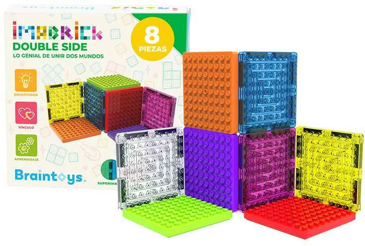 Imabrick 8 piezas doble cara · Braintoys
