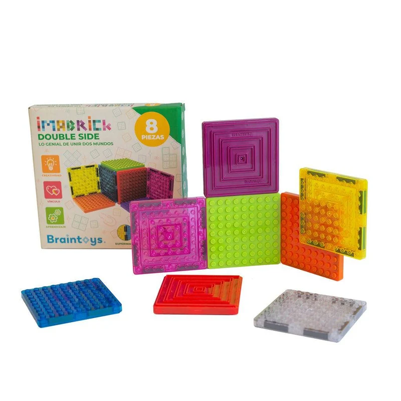 Imabrick 8 piezas doble cara · Braintoys